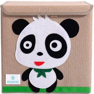 Bearcubs Panda Storage Box  folding toy chest Kids Room Decor Baby Toy Box